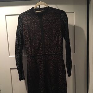 Aritzia black lace dress